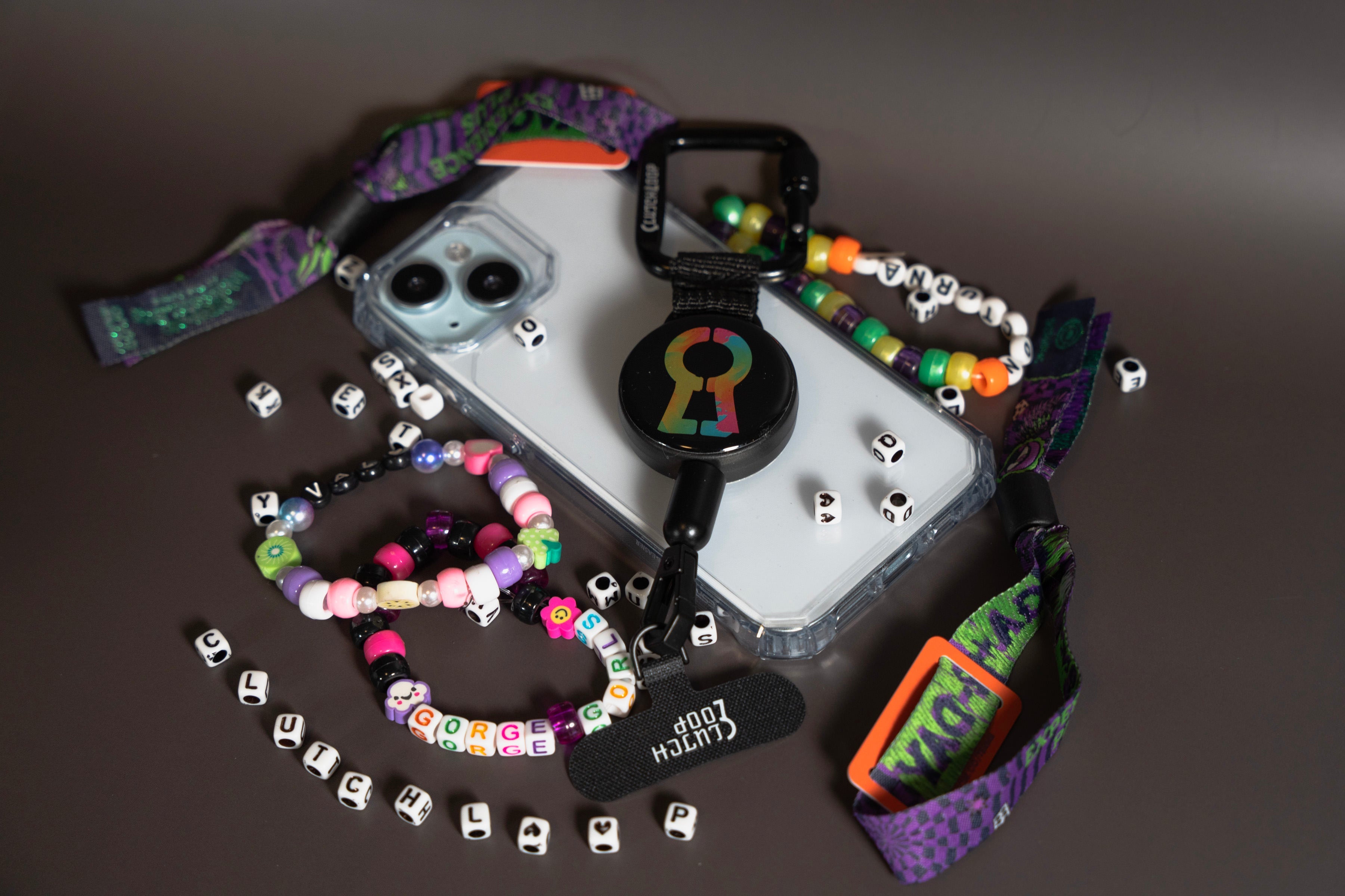 ClutchLoop anti hteft phone tether and Kandies